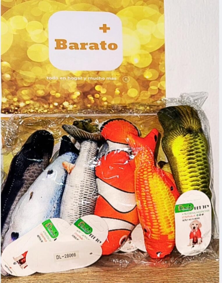 JUGUETE TIPO PEZ PARA MASCOTA