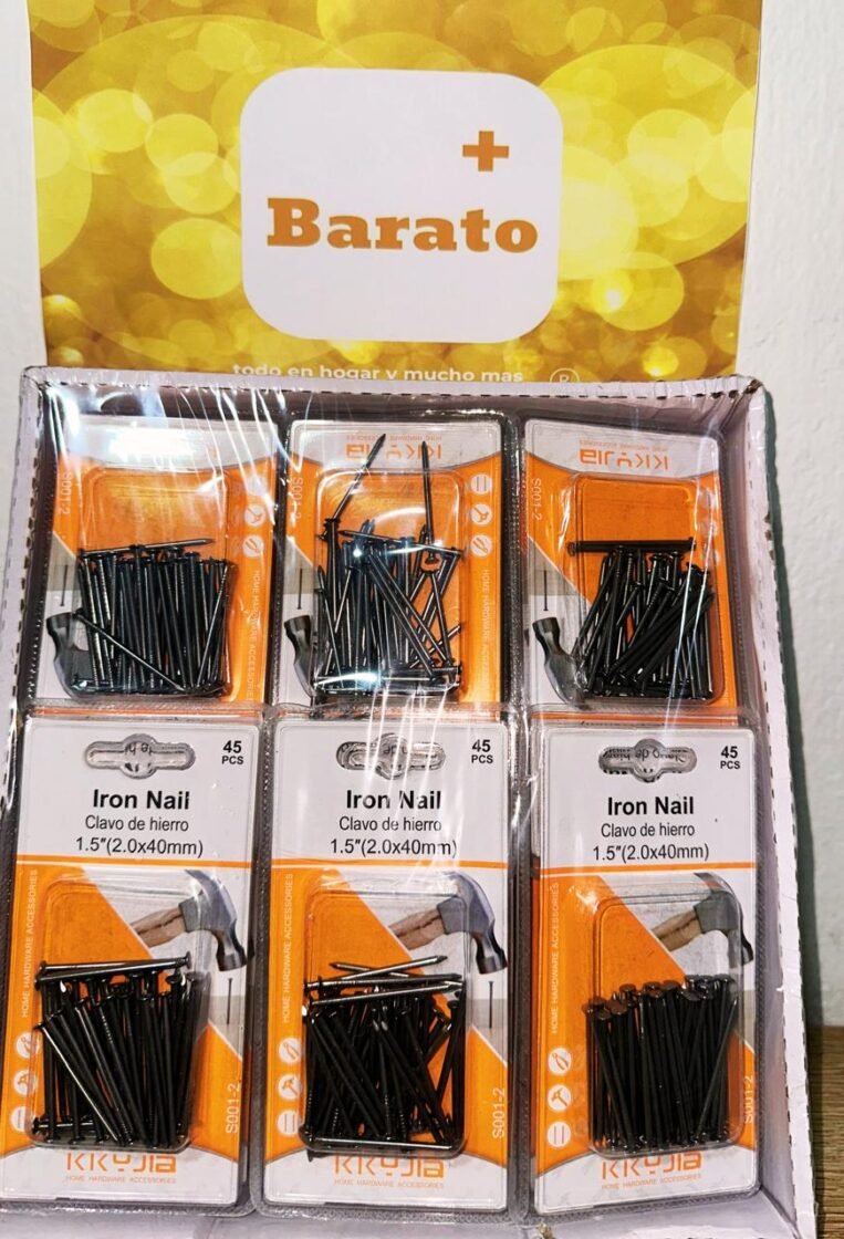 PAQUETE PUNTILLA ACERO LARGA