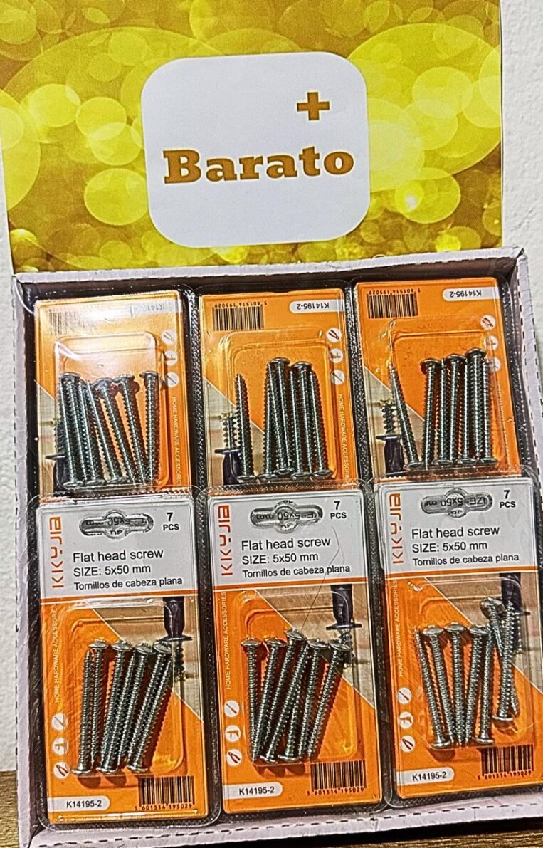 PAQUETE TORNILLO CABEZA PLANA